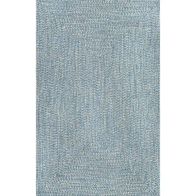 2'x3' Wynn Braided Indoor/Outdoor Area Rug Tan - nuLOOM