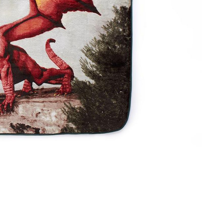 Hi Pile Shavel High Quality Luxurious & Incredibly Soft Warm Snuggly Oversized Throw Jumbo, (60"x80") - Dragon, 2 of 4