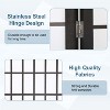 FDW Elegant Folding Room Divider 4-Panel 6ft Screen Divider Folding Privacy Divider with Solid Wood Frame Shoji Panels - 3 of 4