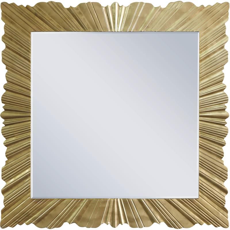 Meridian Furniture Golda Gold Leaf Mirror, 5 of 6