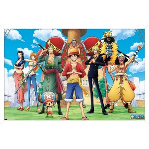 Trends International One Piece: Fishman Island - Crew On Deck Framed Wall Poster Prints - 1 of 4