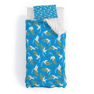 Deny Designs Twin Extra Long Marta Barragan Camarasa Duvet Cover and Pillow Sham Blue - 1 of 4