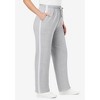 Woman Within Better-Fleece Side-Stripe Pull-On Sweatpants - 4 of 4