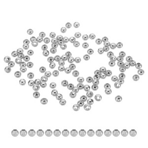 Unique Bargains Metal Round Jewelry Making Gold Filled Spacer Beads 100 Pcs - 1 of 4