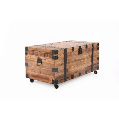 Ambrose Trunk Table Brown/Black - Summerland Home