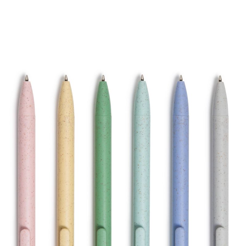 U Brands U-Eco 6pk Ballpoint Pens Core Speckle 0.7mm Black Ink, 5 of 8