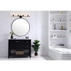 Elegant Lighting Collier 4 light Black and Clear glass Wall sconce - 2 of 4