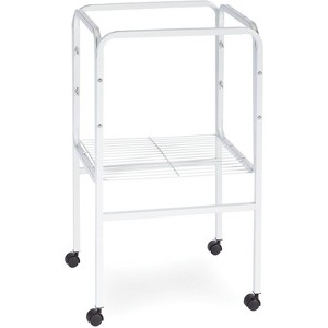 Prevue Pet Products SP445W Bird Cage Stand with Shelf, White - 1 of 4