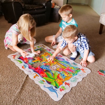 Dino Discovery 50-Piece Interactive Puzzle and Game