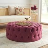 Charlene Tufted Cocktail Ottoman  - Safavieh - 2 of 3