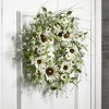 Sullivans Artificial Sunflower and Wispy Berry Wreath 26"H; White - 3 of 3