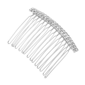 Unique Bargains Women's Short Double Rhinestones Side Comb 1 Pc - 1 of 4