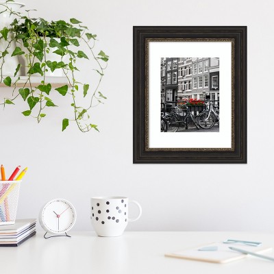 Classic Bronze Narrow Wood Wall Picture Frame