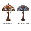 Chloe Lighting Jude Tiffany-style Dark Bronze 2 Light Victorian Table Lamp 16" Shade - 3 of 3