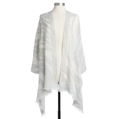 DEMDACO Butterfly Burnout Scarf - Gray