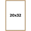 PosterPalooza | Classic Modern Gold Picture Frame - UV Acrylic, Foam Board Backing, Hanging Hardware - 2 of 4