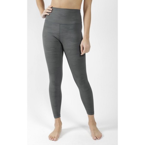 90 Degree By Reflex Interlink Faux Leather High Waist Cire Ankle Legging -  Night Sage - Medium