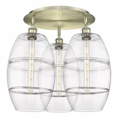 Vaz - 3 Light Flush Mount In Industrial Style-19.5 Inches Tall and 21.75 Inches Wide