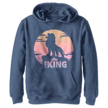 Boy's Lion King Sunset Pride Rock Pose Pull Over Hoodie