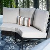 Captiva Designs 10-Seat Half-Moon Curved Outdoor Patio Conversation Set with Coffee Tables - 3 of 4