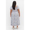 Women's Plus Size Emie Print Midi Dress - bluebell | CITY CHIC - 4 of 4