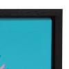 Kate and Laurel Sylvie Swimming Ladies Magenta and Blue Framed Canvas by Cat Coquillette, 18x24, Black - 3 of 4