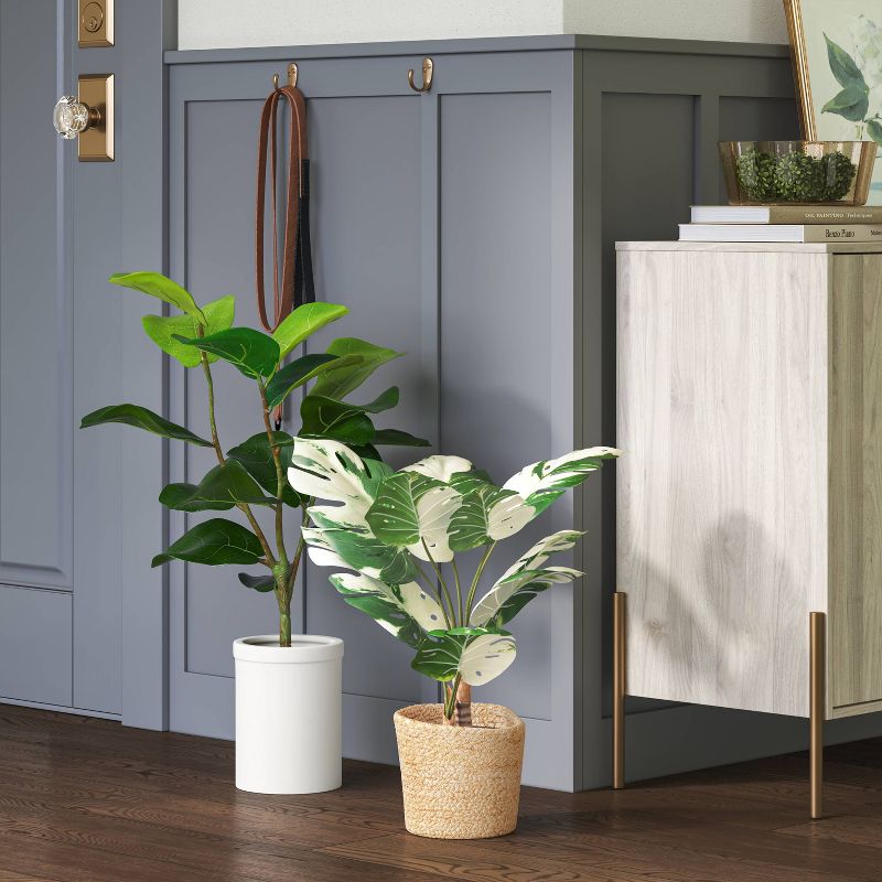 Faux Potted Fiddle Leaf Plant - Threshold&#8482;, 3 of 6