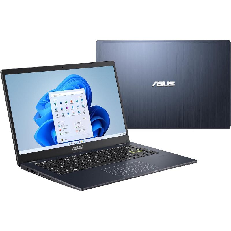 ASUS L410 14” Full HD Laptop, Intel Celeron N4020, 4GB RAM, 64GB eMMC, Windows 11 Home in S Mode, 1 Year Microsoft 365, 1 of 8