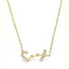 SHINE by Sterling Forever Delicate CZ Constellation Pendant Necklace Gold Scorpio - 3 of 4