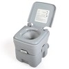 5 Gallon Portable Toilet, Portable Camping Toilet With Built-in Handle, Sealing Slide Valve And Plug, Large Capacity Travel Toilet For Indoor, Outdoor - 2 of 4