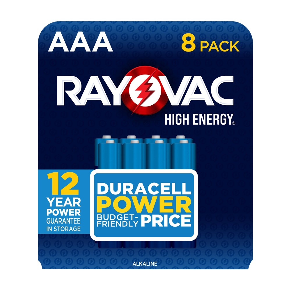 Rayovac High Energy AAA Batteries 8pk - Alkaline Battery
