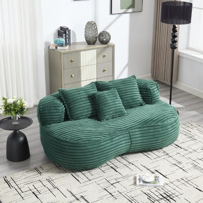 NicBex High Back Bean Bag Lounge Chair - Indoor/Outdoor Durable Design, Water-Resistant Accent Seating