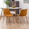 Roundhill Furniture Aufurr Modern Velvet Dining Chair, Gold, Set of 2 - 3 of 4
