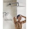 YAWWALK Thermostatic Triple Handles 8-Spray Dual Shower Head Shower Faucet with 6-Jets - 4 of 4