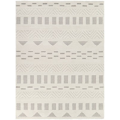 Balta Rugs Auguste Moroccan Carved Pattern Area Rug Cream