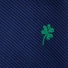 Men’s Shamrock Satin Necktie – Navy/Green - 4 of 4