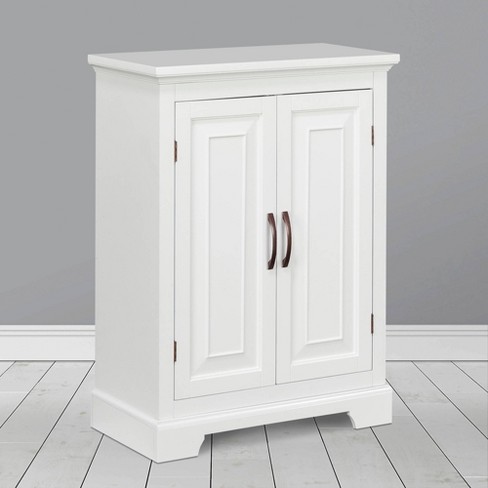 Teamson Home Shea Floor Storage Cabinet with Double Doors White - Elegant  Home Fashions