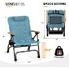 VINGLI Aluminum Folding Camping Chair,Backpack Camping Chair for Adults with Cup Holder, Heavy Duty Outdoor Chairs Support 300LBS,Lawn Chairs - 2 of 4