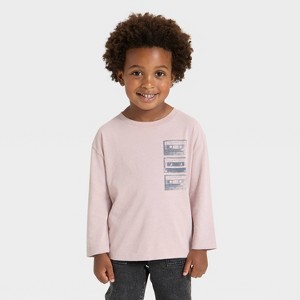Toddler Boys' Long Sleeve Oversized T-Shirt - Cat & Jack™ - 1 of 4