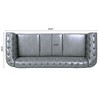 NicBex 84.65" Chesterfield Sofa with Rolled Arm, Modern PU Leather 3 Seater Sofa Couch, Upholstered Vintage Couch for Living Room - 2 of 4