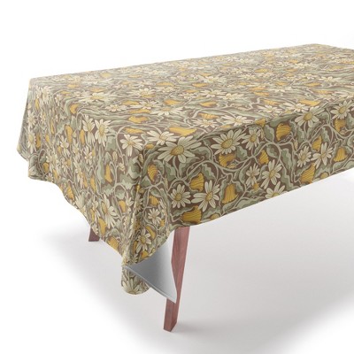 Sewzinski Retro Flowers on Brown Tablecloth - Deny Designs