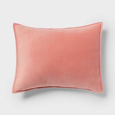 Velvet Kids' Sham Pillow Pink - Pillowfort™: Standard Size, Polyester, Machine Washable, OEKO-TEX Certified