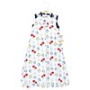 Hudson Baby Infant Girls Interlock Cotton Sleeveless Sleeping Bag, Wildflower - 2 of 4
