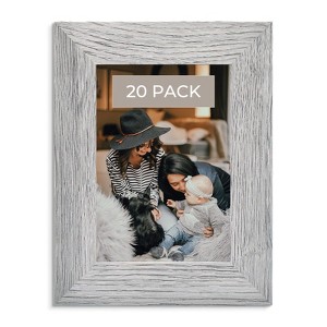 Golden State Art Wood Grain Wide Molding MDF Picture Frame 0.59 Inch Thickness, 20-Pack 5x7, 16-Pack 8x10 - 1 of 4
