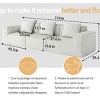 Flexible Layout 118-Inch Modular Sofa, Oversized Sofa with 3 Seats, Sectional Sofa with Corduroy Velvet Fabric and Foam Filling-Coolbibila - 4 of 4