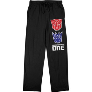 Transformers One Original Characters Men's Black Sleep Pajama Pants - 1 of 4