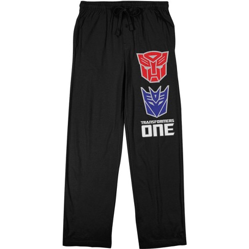 Transformers One Original Characters Men's Black Sleep Pajama Pants - image 1 of 4