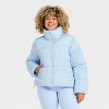 Women's Puffer Jacket - All In Motion™ Light Blue - 4 of 4