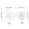YIYIBYUS 7-Piece Metal Wall Decor, Flower Wall Hanging Art, Indoor Metal Wall Decor for Bedroom Home - 4 of 4