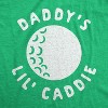 Maternity Daddy's Lil' Caddie T Shirt Funny Golf Lover Baby Announcement Graphic Tee - Crazy Dog Maternity T Shirt - 2 of 4